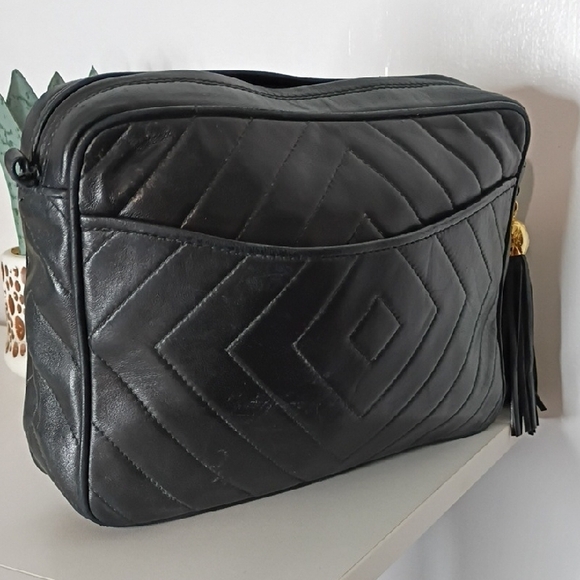 Chanel Lambskin Diamond Stitch Fringe Camera Bag #2808 Needs Repair READ - Picture 8 of 16